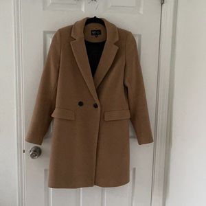 Zara tan wool coat